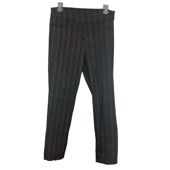 Slimsation leggings blue and tan printed herringbone pull on size 8 - Picture 1 of 10